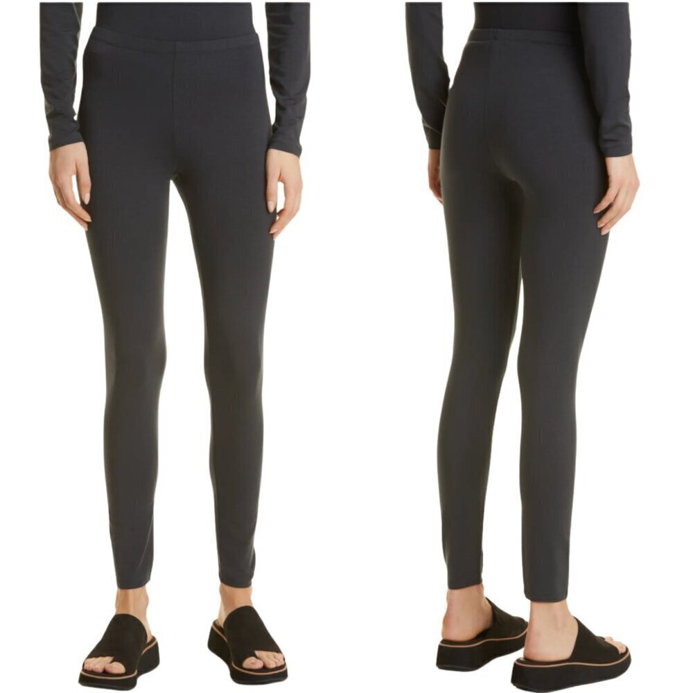 NWT Eileen Fisher Ankle Leggings in Graphite Sz. XXS